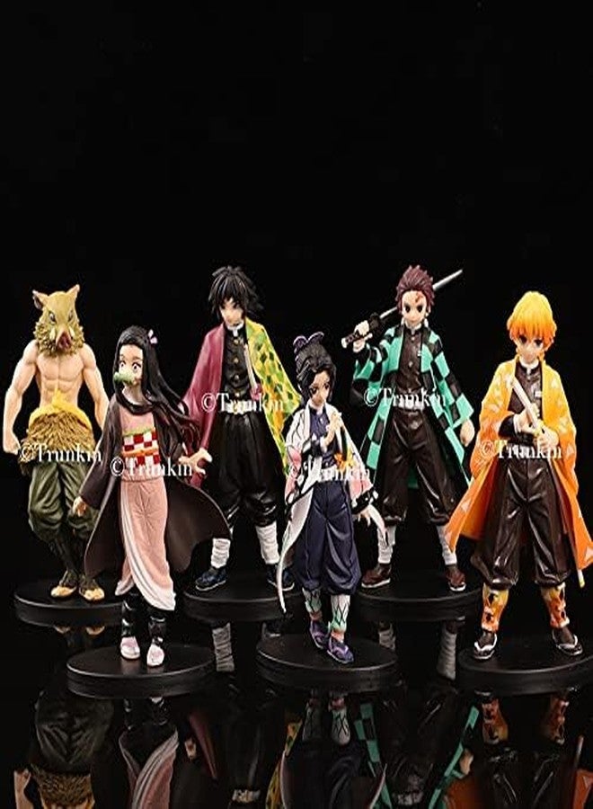 Trunkin Demon Slayer Anime Set B 14cm Action Figures Kamado Tanjirou Nezuko Zenitsu Agatsuma Inosuke Hashibira Giyu Tomioka Shinobu Kocho Kimetsu No Yaiba Figurines, - Image 5
